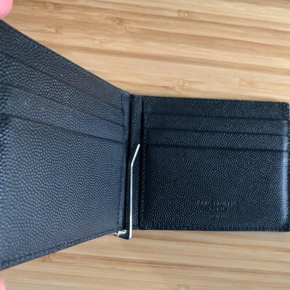 BILL CLIP WALLET IN SMOOTH LEATHER - Picture 1 of 4